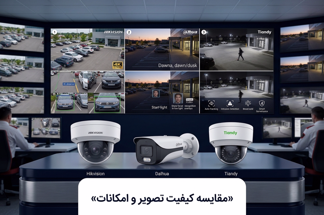 مقایسه دوربین هایک ویژن داهوا تیاندی
