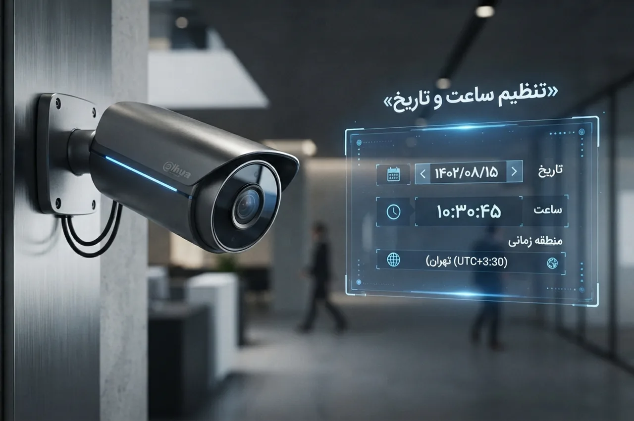 تنظیم ساعت و تاریخ دوربین مداربسته داهوا