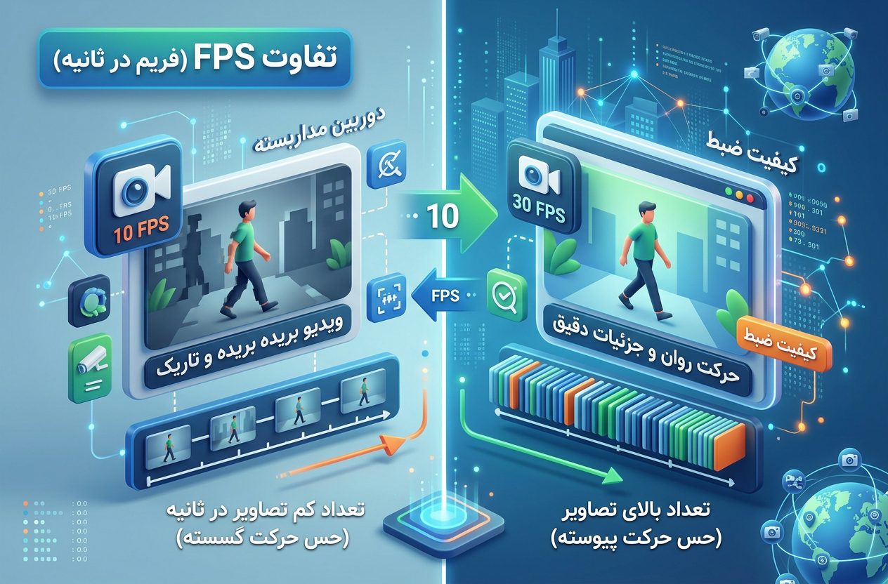 تفاوت FPS در دوربین مداربسته