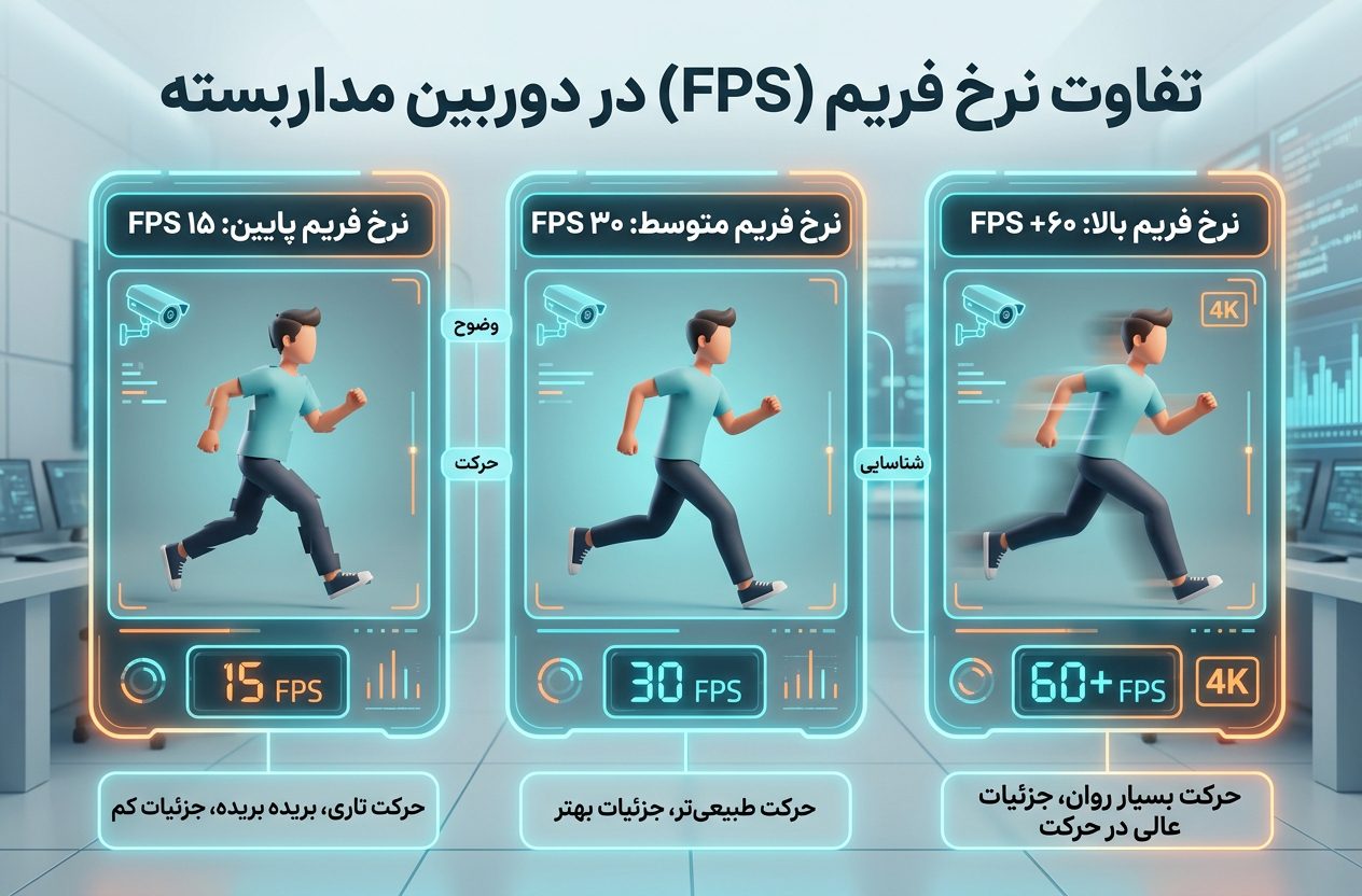 تفاوت FPS در دوربین مداربسته