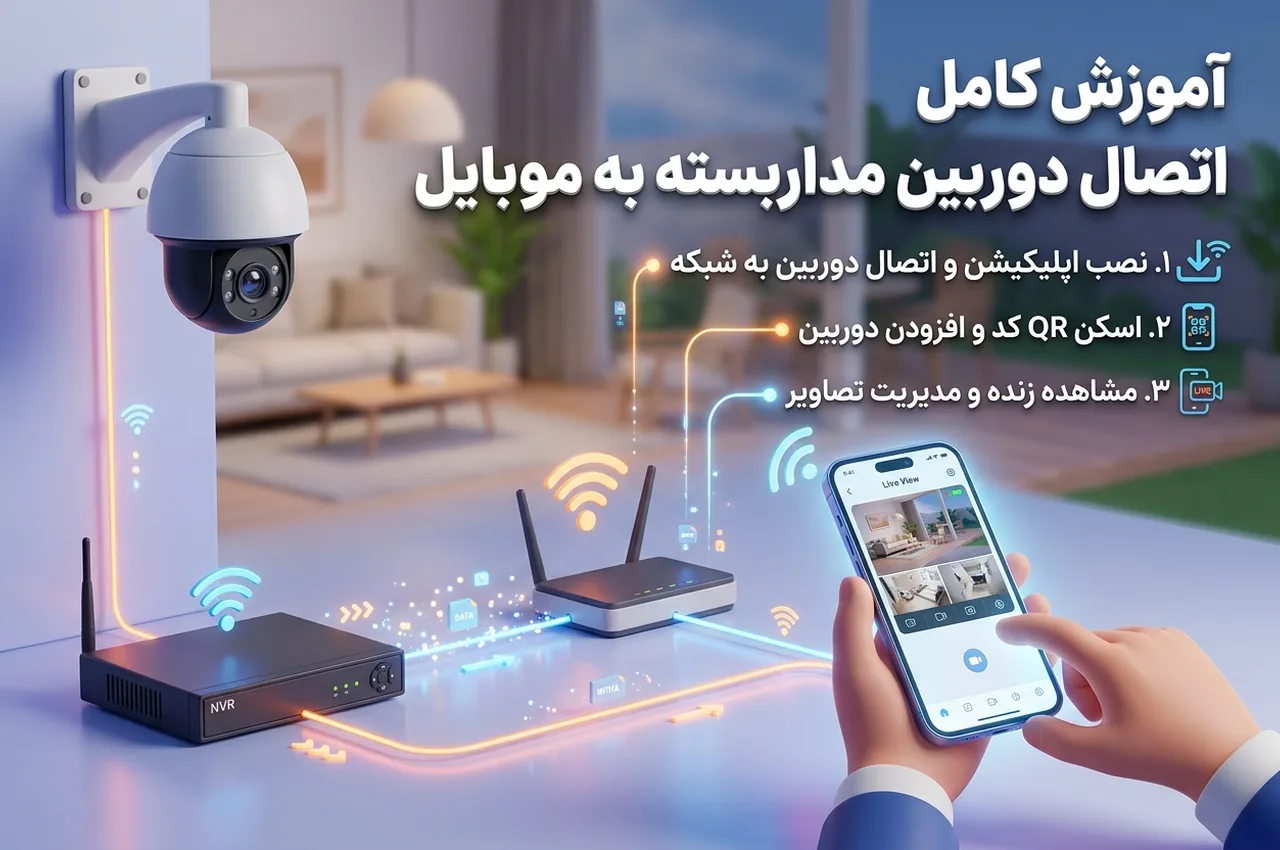 چگونه دوربین مداربسته را به موبایل وصل کنیم