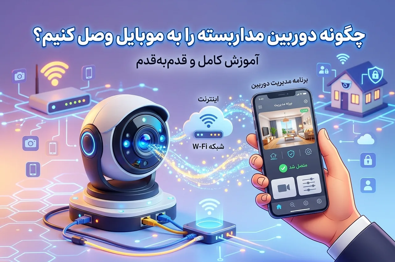 چگونه دوربین مداربسته را با P2P به موبایل وصل کنیم؟