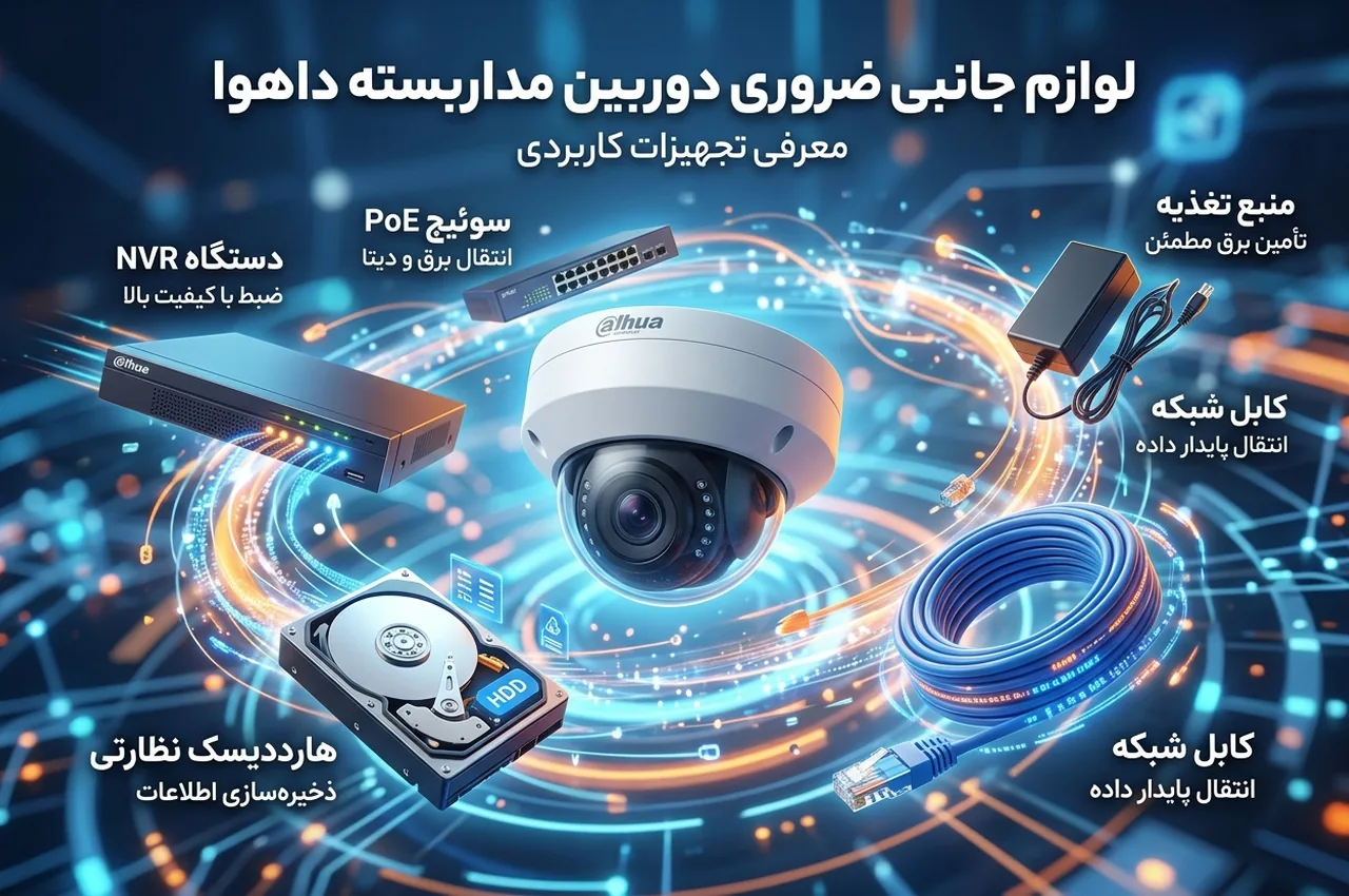 معرفی لوازم جانبی دوربین مداربسته داهوا