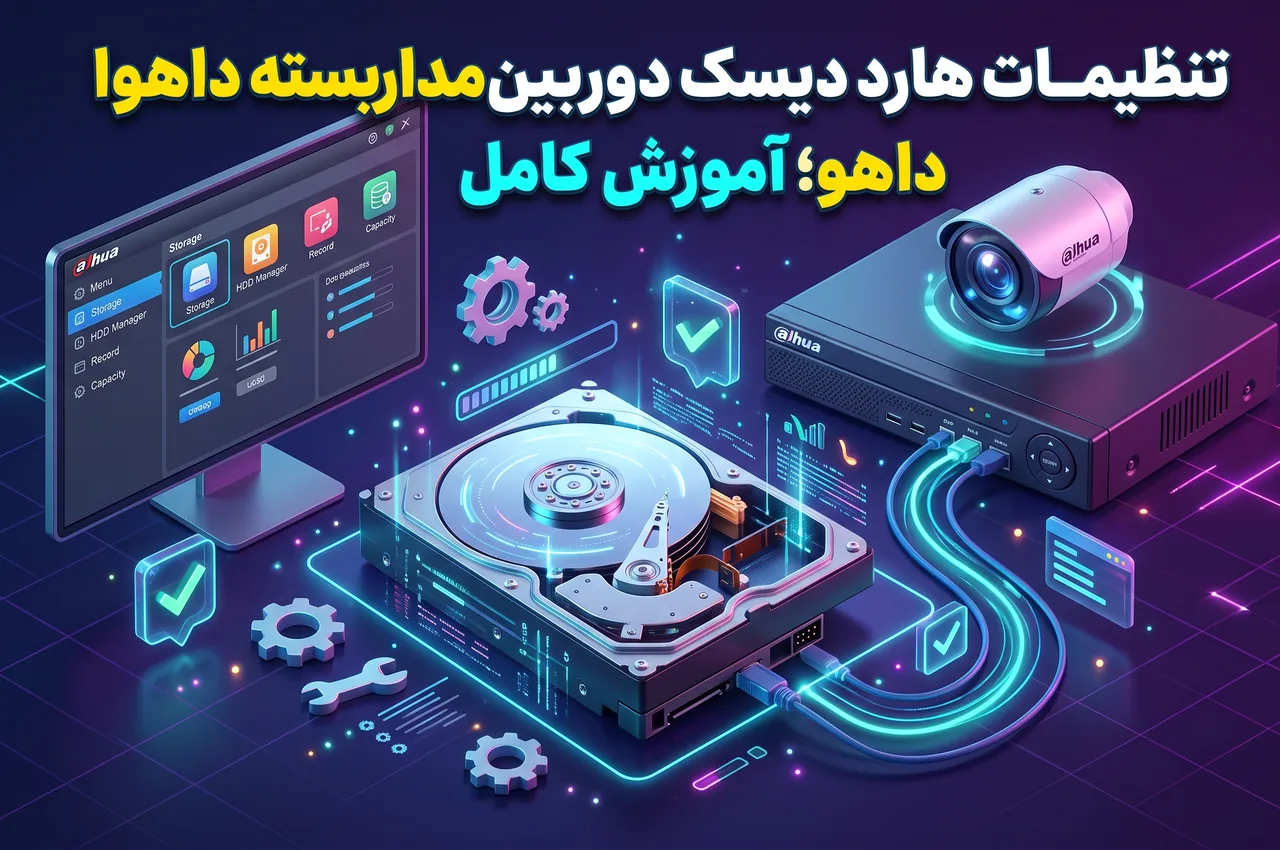 چگونه وارد تنظیمات هارد دیسک دوربین داهوا شویم؟